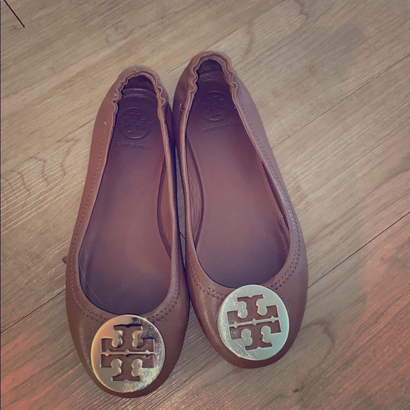 Tory Burch Minnie Flats, size 5.5, Tan - Picture 2 of 8